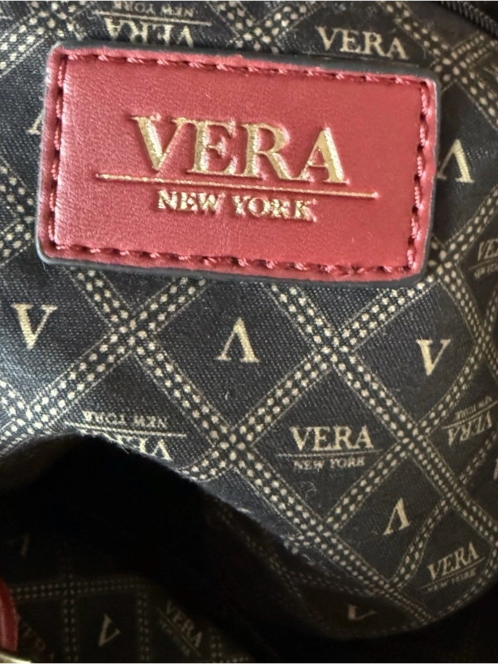 VTG Y2K Vera New York  Vera Wang Red Basket Weave Shoulder Bag 13.5Wx10Hx5.5D - Picture 12 of 15